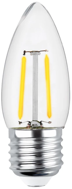 Plastrol LED lemputė Kaitinimas E27 C35 2W 230V 2700K 250lm COG skaidrus Forever Light