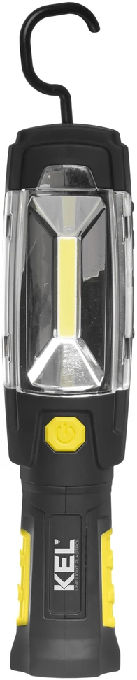 Plastrol KEL Akumuliatorinė dirbtuvių lempa LED COB 3W 2.6Ah Li-Ion /+ powerbank, kabliukas, magnetas/ LW-1PBR