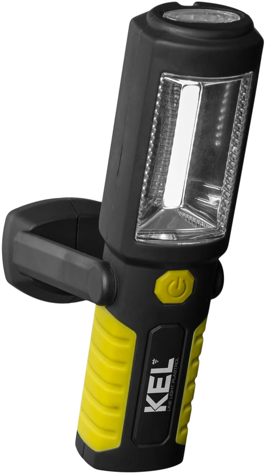Plastrol KEL Belaidė LED dirbtuvių lempa COB 2W 0,8Ah Li-Ion /+ kabliukas, magnetas/ LW-1A