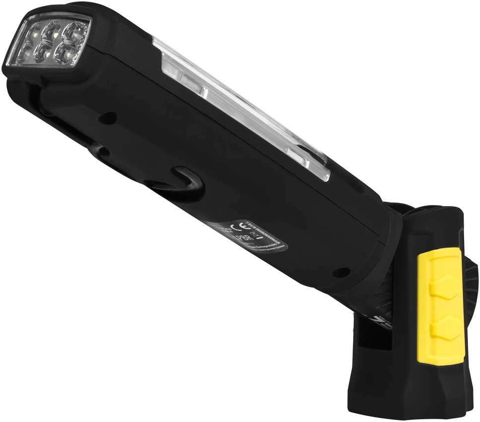 Plastrol KEL Akumuliatorinė dirbtuvių lempa LED COB 3W 2.6Ah Li-Ion /+ powerbank, kabliukas, magnetas/ LW-1PBR