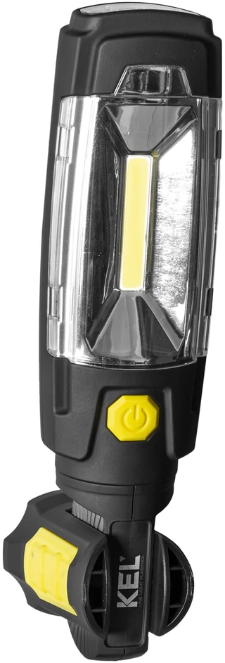 Plastrol KEL Akumuliatorinė dirbtuvių lempa LED COB 3W 2.6Ah Li-Ion /+ powerbank, kabliukas, magnetas/ LW-1PBR