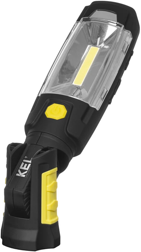 Plastrol KEL Akumuliatorinė dirbtuvių lempa LED COB 3W 2.6Ah Li-Ion /+ powerbank, kabliukas, magnetas/ LW-1PBR