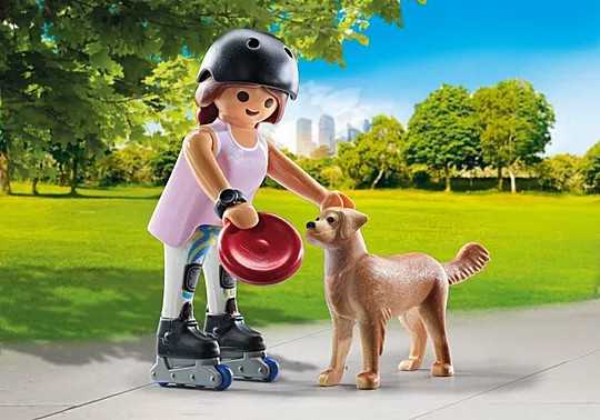 Playmobil My Life 71739 Skaterka su retriverem