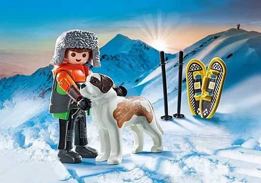 Playmobil My Life 71741 slidininkas su Šv. Bernardu