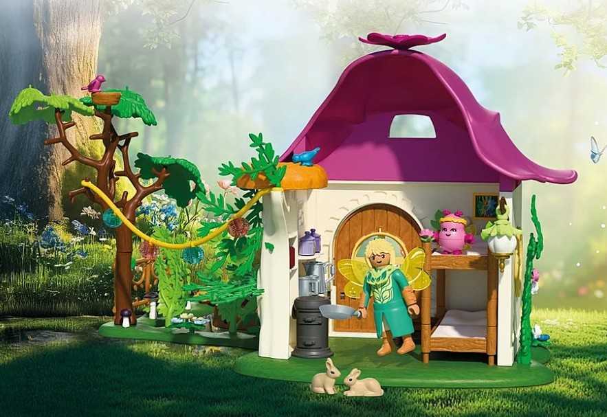 „Playmobil Princess Magic 71838“ jaukus fėjų namelis ir Auksinė vienaragis
