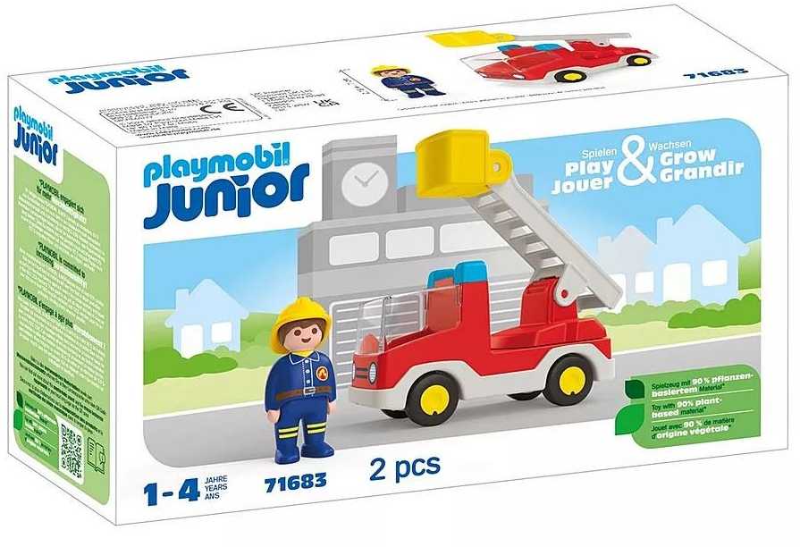 Playmobil Rinkinys su figurką Junior 71683 Gaisrinė mašina su drabiną