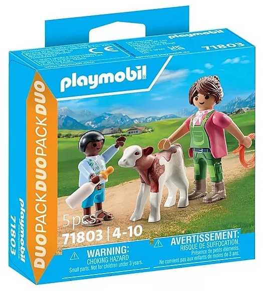 Konstruktorius Playmobil Farmer With Calf 71803