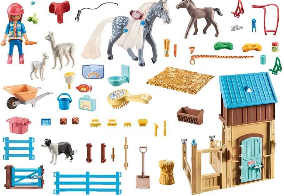 Art. „Playmobil Horse Stall“ su Amelia ir Whisper 71353
