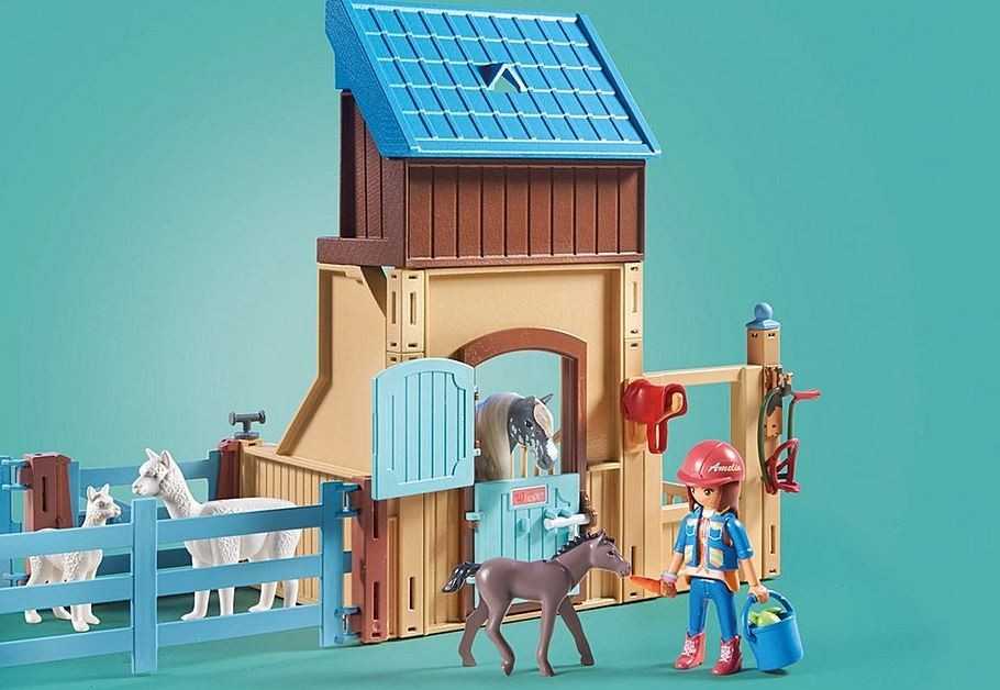 Art. „Playmobil Horse Stall“ su Amelia ir Whisper 71353