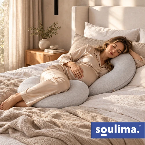 Soulima C-shaped pregnancy pillow