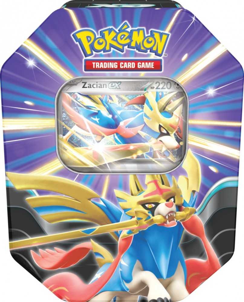 The Pokemon Pokemon TCG - Slashing Legends Ex Tin - Zacian ex