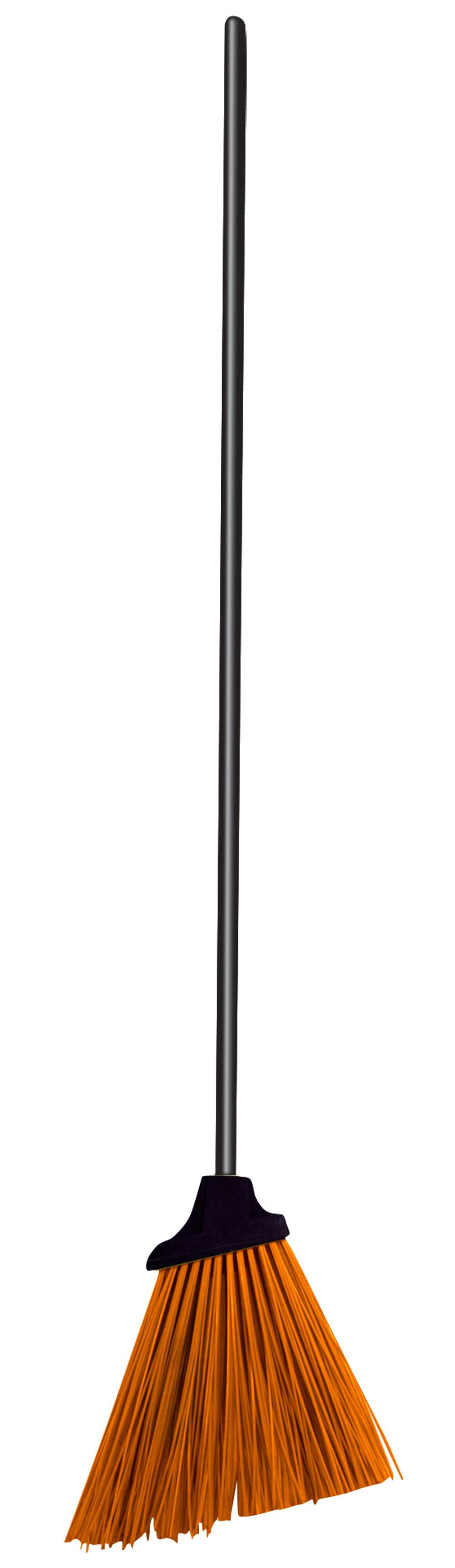 Szczotka Buitinis plastikinis šepetys su medine rankena, 120 cm, žalias