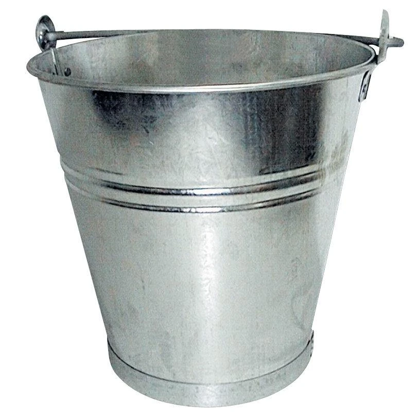 Wiadro Metalinis konstrukcinis kibiras, cinkuotas, 14 l