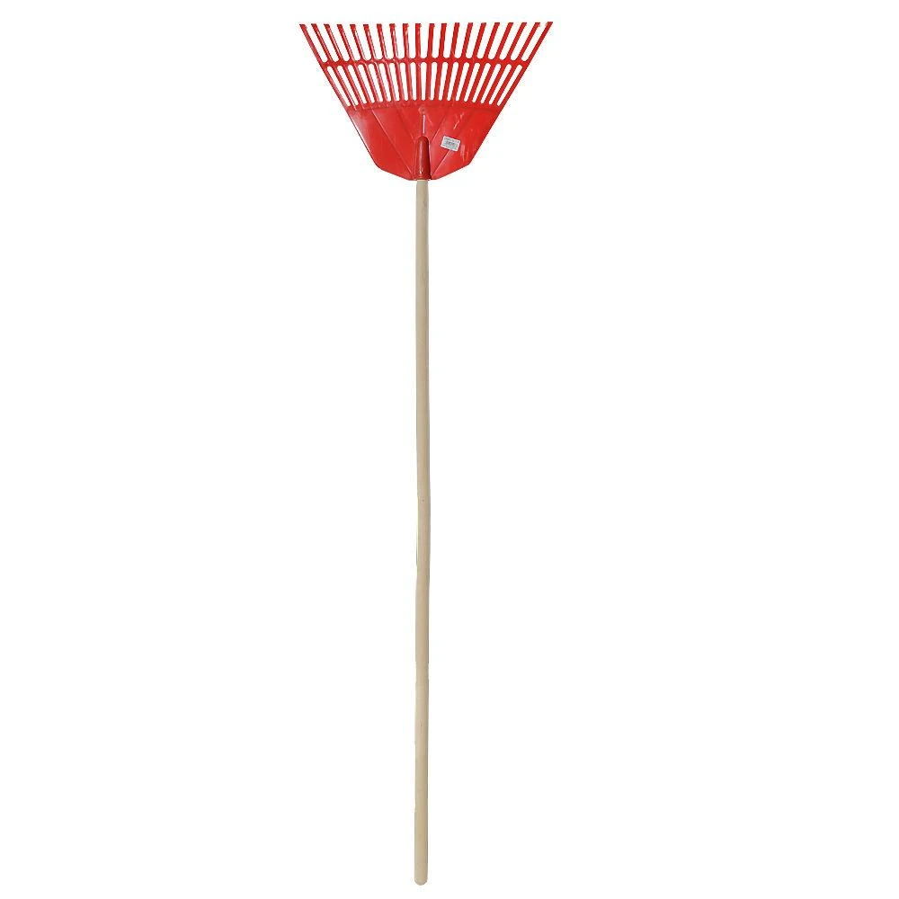 Grabie Plastikinis lapų grėblys, plotis 460 mm, 20 dantų, medinė rankena, 1300 mm (28)