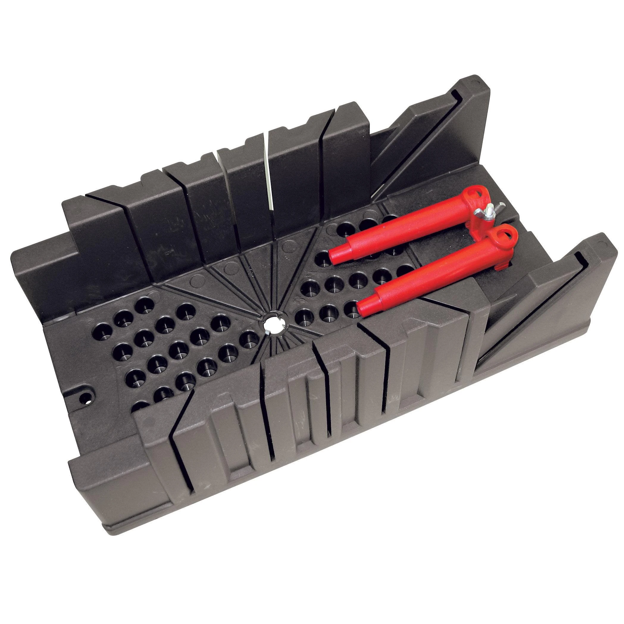 Skrzynka Pjovimo staklės 325x120 mm plastikinės su spaustukais