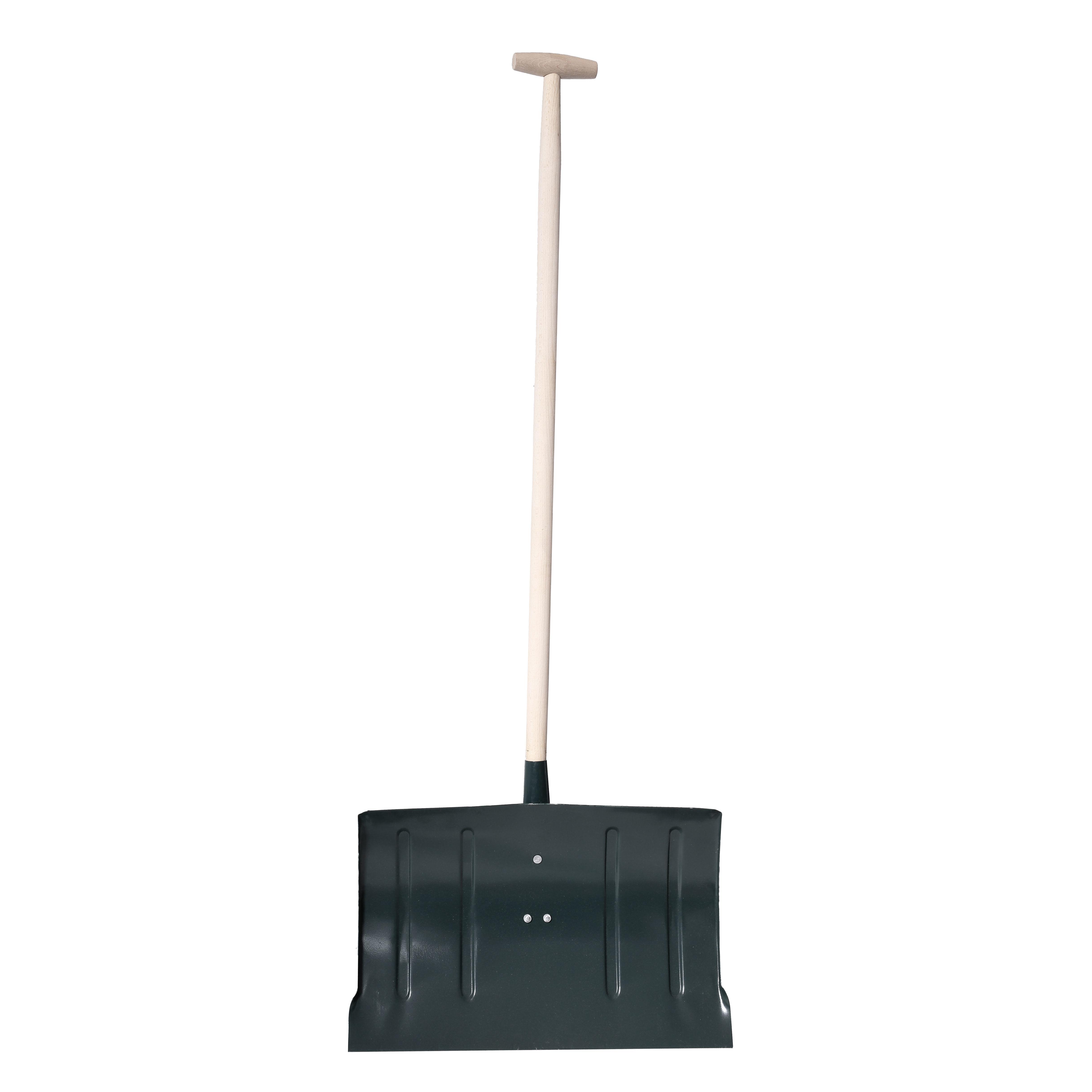 Profix Kastuvas, Sniego kastuvas. Plotis 480 mm, aukštis 310 mm, dažytas metalas, storis 32 mm, medinis.