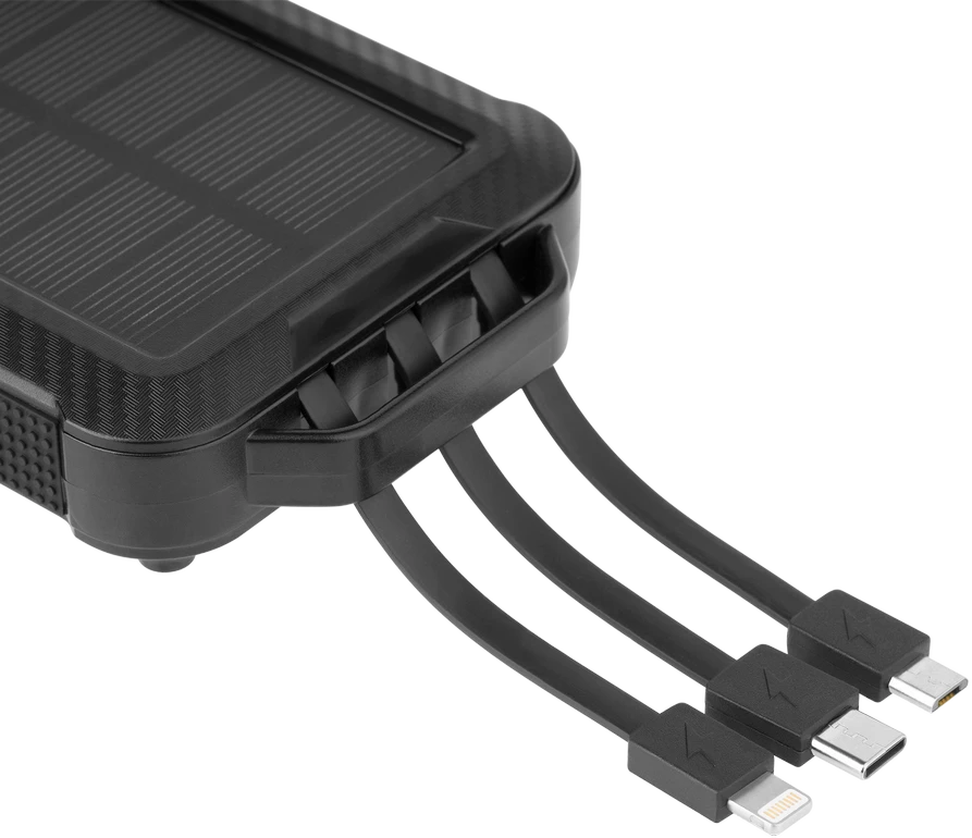 Power Bank Kruger & Matz 10000 mAh Li-pol saulės baterija