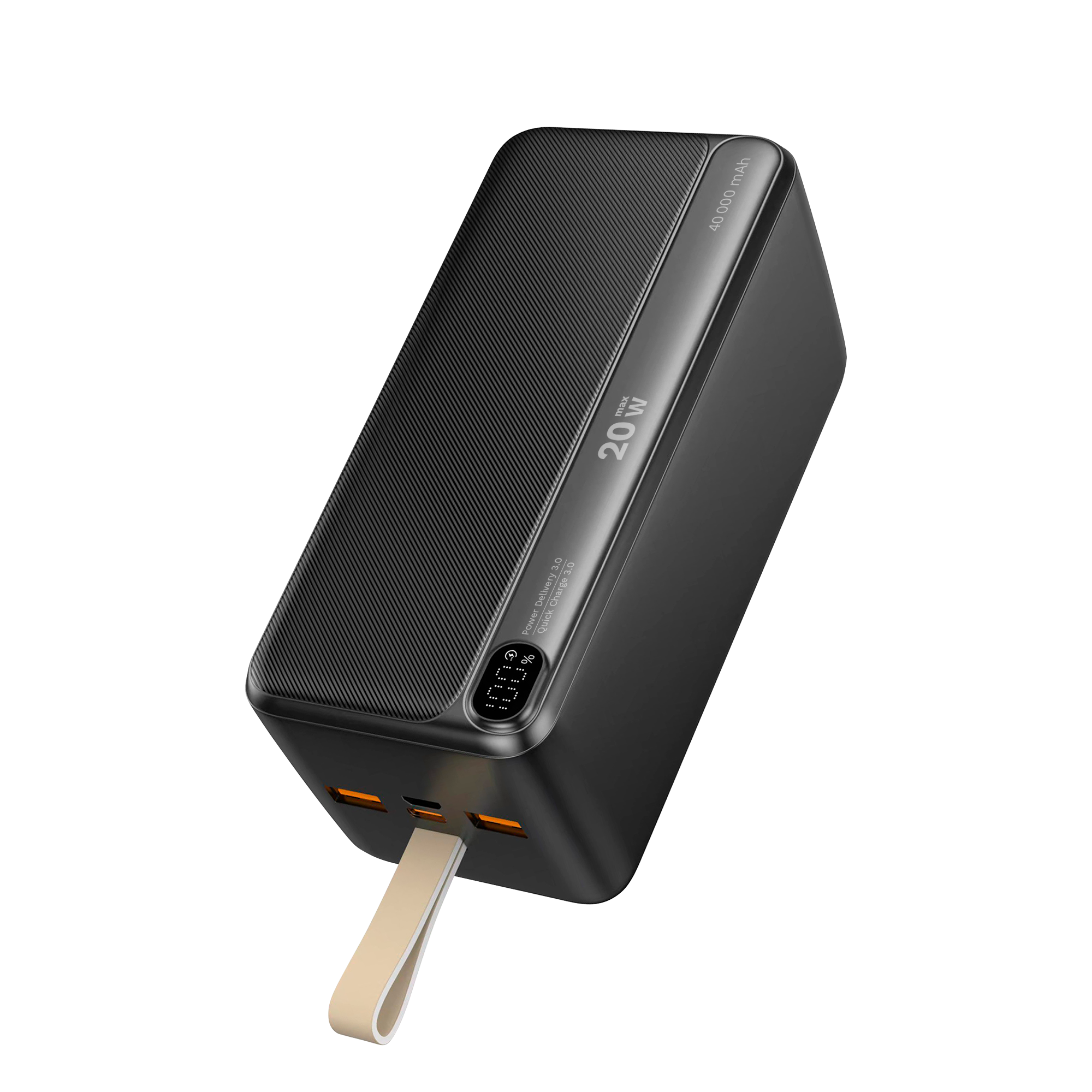 POWER BANK Kruger & Matz 40000 mAh ličio jonų su QC ir PD funkcijomis