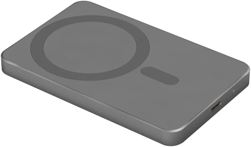 POWER BANK indukcinis Kruger & Matz 5000 mAh Mag Safe pilkas