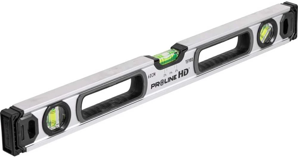 Poziomnica, Gulsčiukas hd3lib.2xfrez, 0,5 mm/1 m, 2 % magnetrono, 60 cm, proline hd