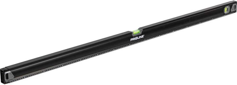 Poziomnica, Aukščiausios kokybės spiritinis gulsčiukas 2 lb frezai, 0,5 mm / 1 m, magnet. 2 %, 150 cm, proline