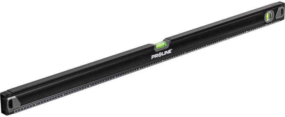 Poziomnica, Aukščiausios kokybės spiritinis gulsčiukas 2 lb frezai, 0,5 mm / 1 m, magnet. 2 %, 120 cm, proline