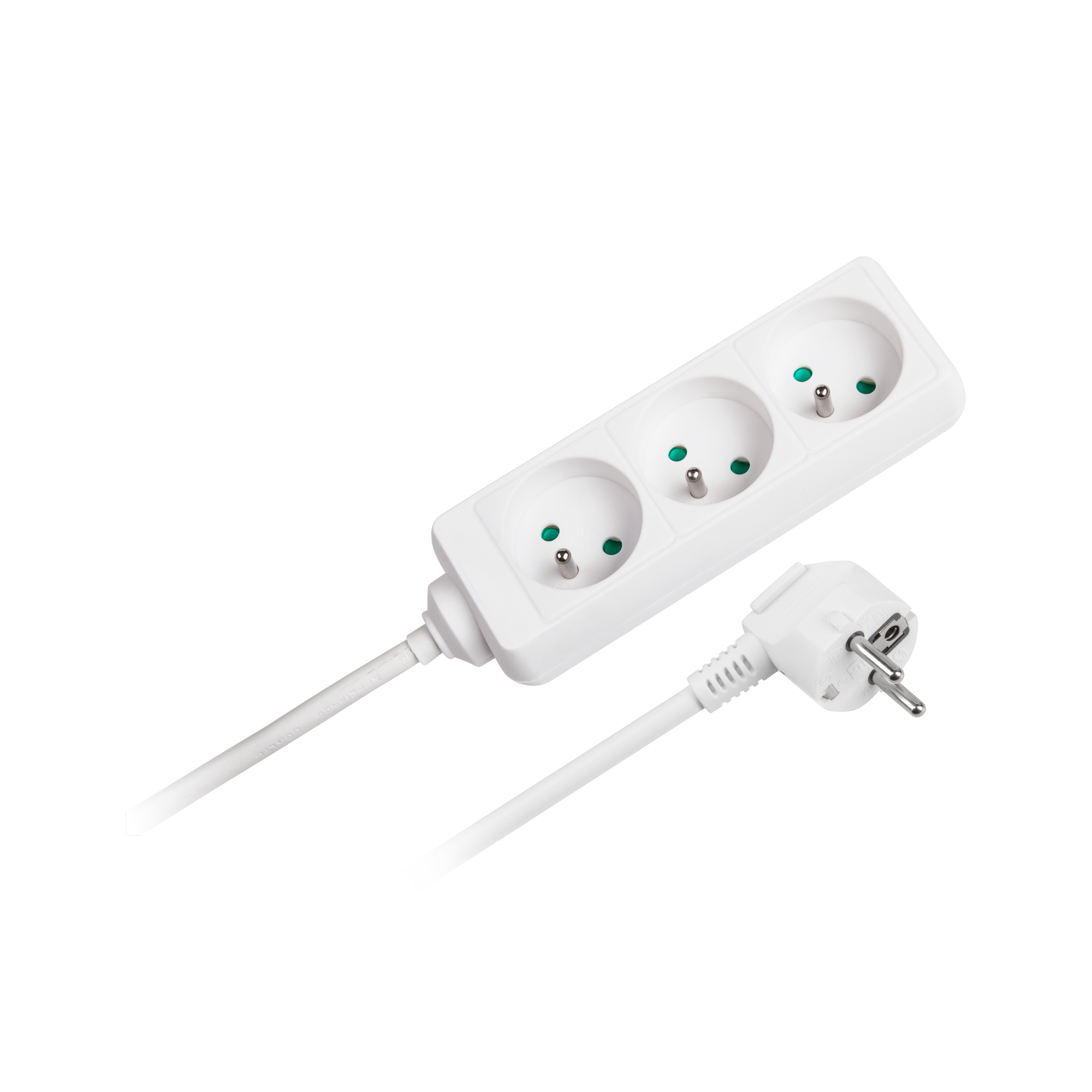 Rebel elektros tinklo ilgintuvas 3 lizdai 3m - 3x1.5mm