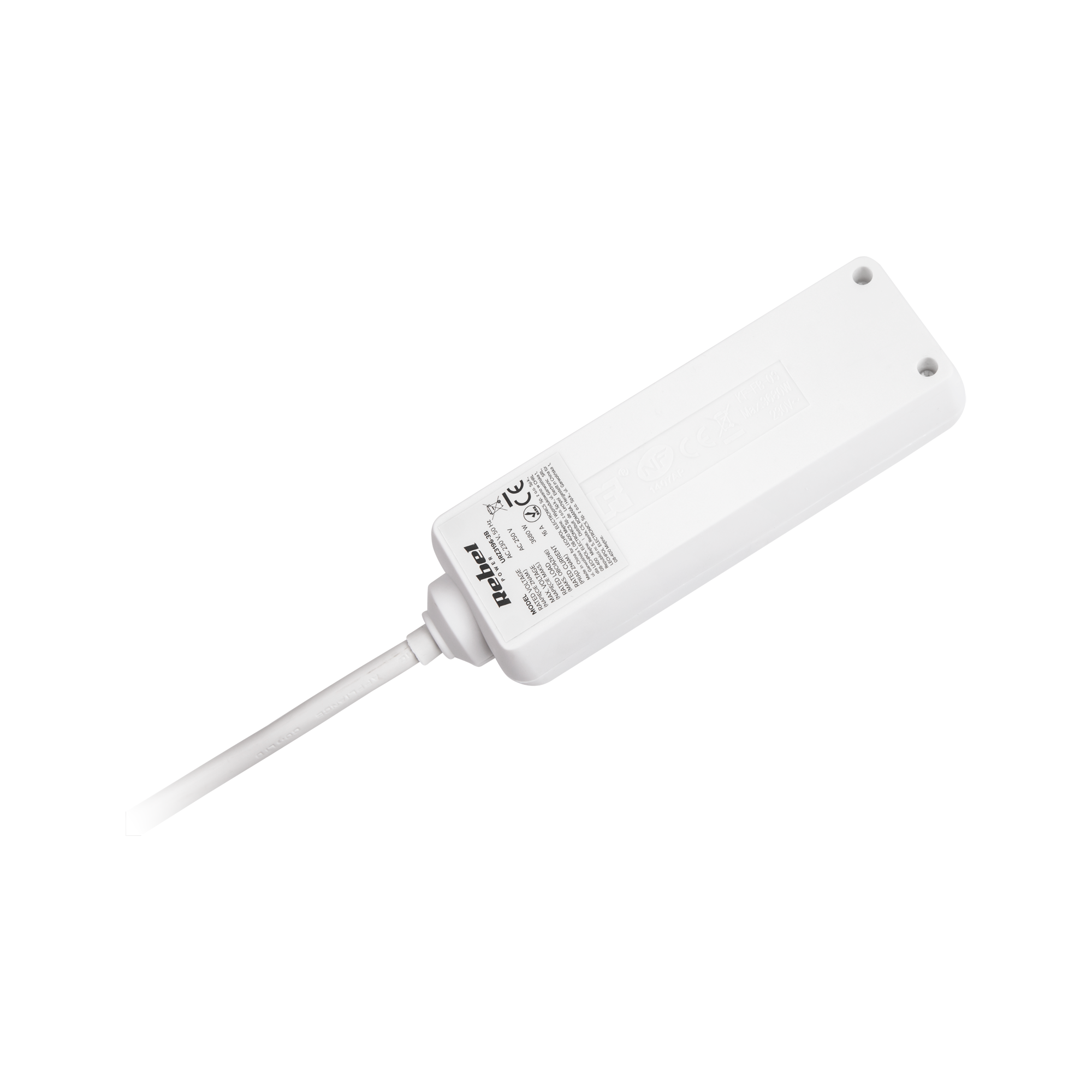 Rebel elektros tinklo ilgintuvas 3 lizdai 3m - 3x1.5mm