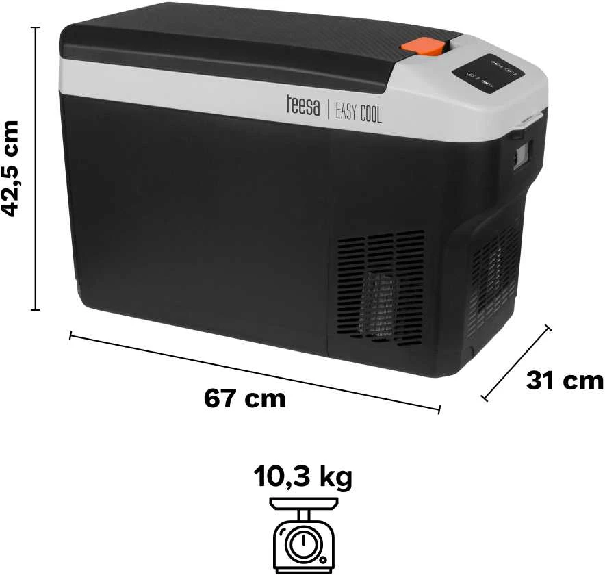 Profesionalus TEESA turistinis šaldytuvas su užšaldymo funkcija 25L DC12/24V AC 230V