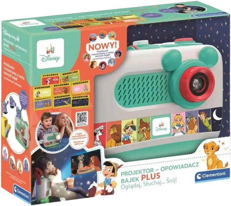 Projektorius Opowiadacz Bajek Disney PLUS Język Polski Clementoni 50455