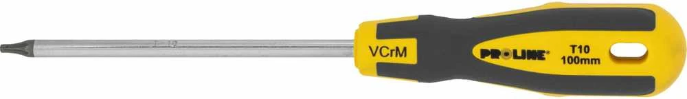 Wkrętak Torx atsuktuvas su skylute t10*100mm, profesionalus, minkštas, proline