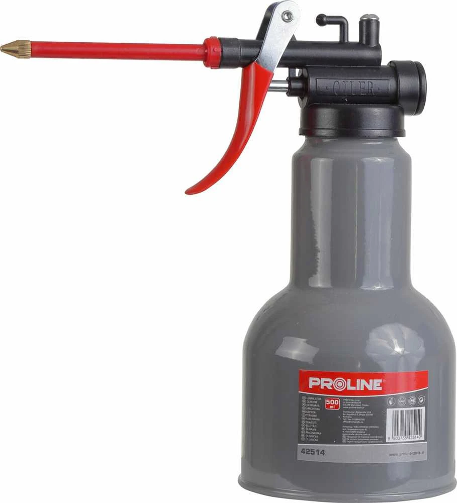 Oliwiarka 500 ml alyvos bakelis, metalinis bakas, prolinas