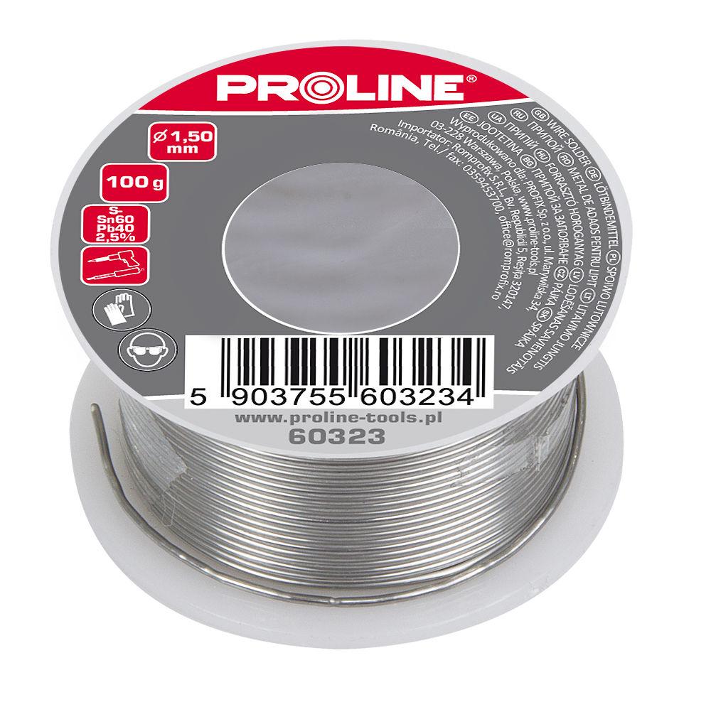 Spoiwo Lydmetalis 60/40/2,5 % fi = 2,00 mm ritė 100 g prolino