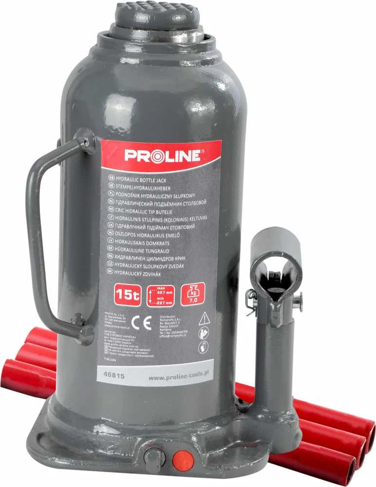 Podnośnik Hidraulinis stulpų keltuvas 12 t 227-457 mm (6,0kg) ce proline