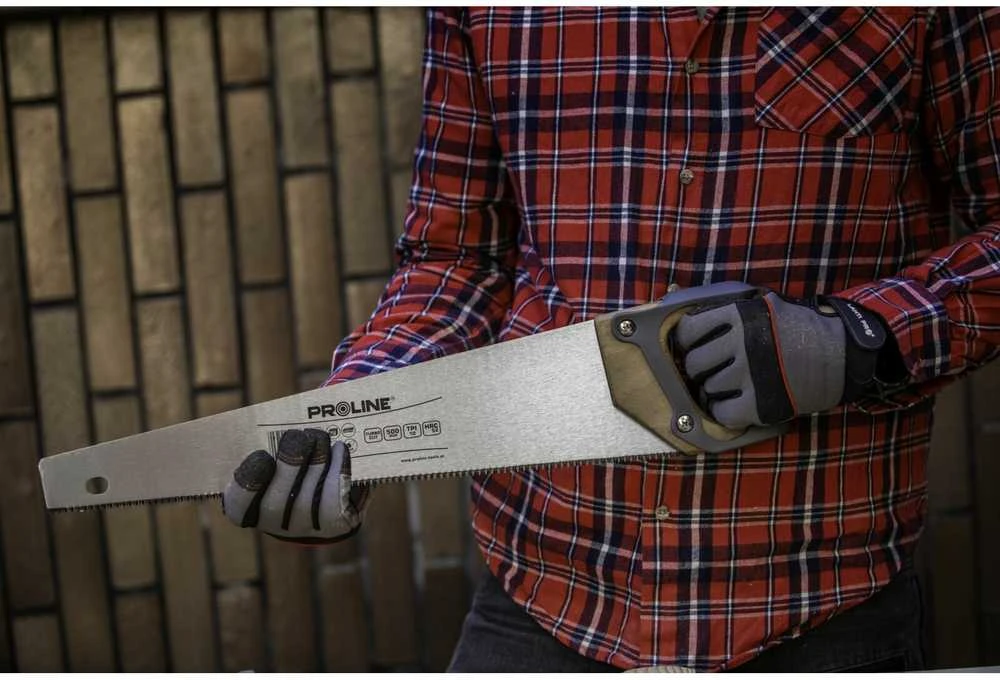 Piła 450 mm pjūklas, agresyviais dantimis, grūdintas, 10 colių, rankinis, su gręžimo svirtimi proline