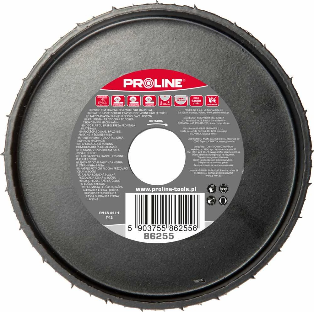 Profix Tarcza Plokščias diskas, šiurkščių dantų pjovimui priekinis ir šoninis, 120 mm, proline