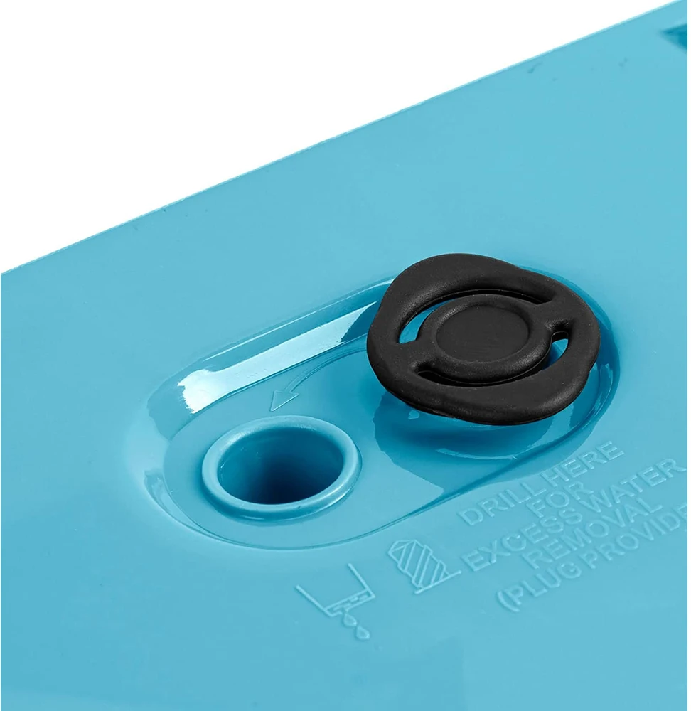 Prosperplast Vazonas FURU SQUARE LOW su įdėklu 10/7,5 L 240x240x235 mm melsva sp. Prosperplas