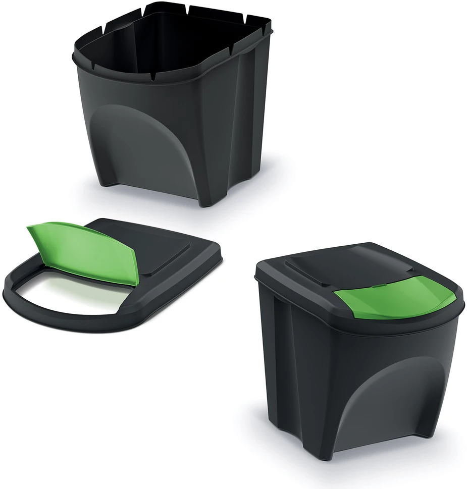 Prosperplast „Sortibox SET3“ atliekų rūšiavimo dėžės