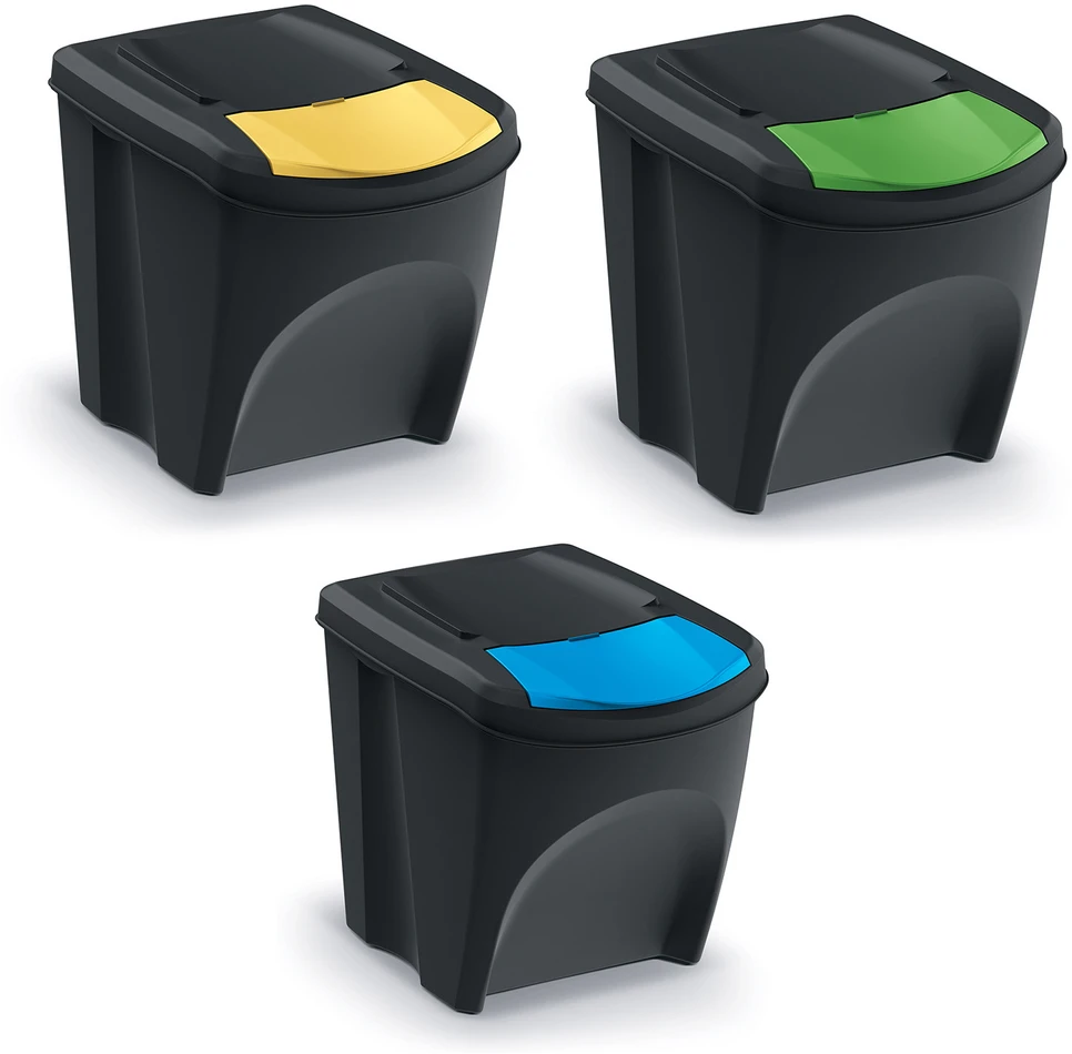 Prosperplast „Sortibox SET3“ atliekų rūšiavimo dėžės
