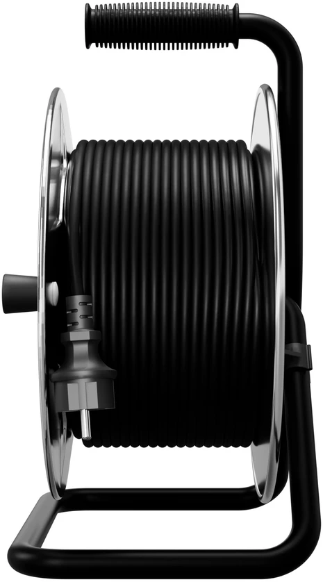 Przedłużacz bębnowy hand heavy; 4x2p+su; ip44; 16a; h05rr-f; 3x2,5; 30m; juoda