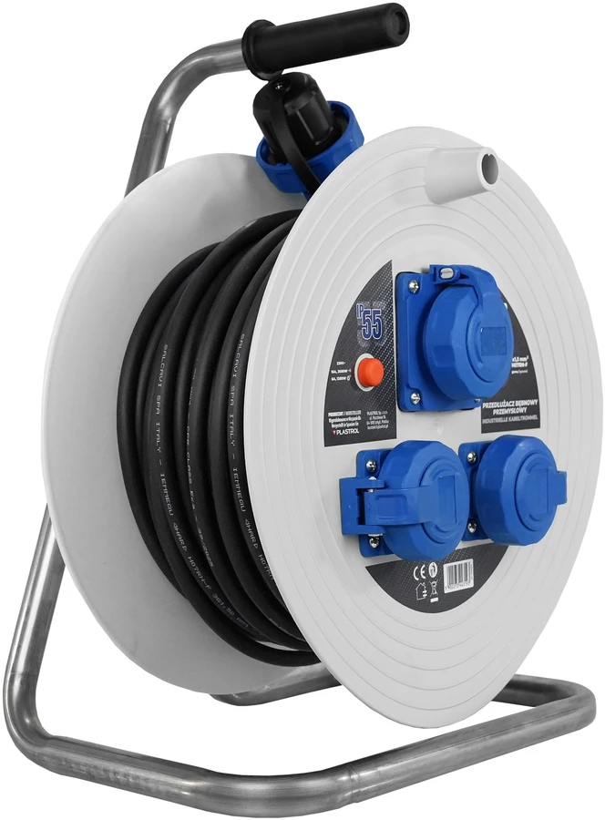 Przedłużącz bębnowy pramoninis hand pro ip55; 20m; h07rn-f; 3×1,5mm;