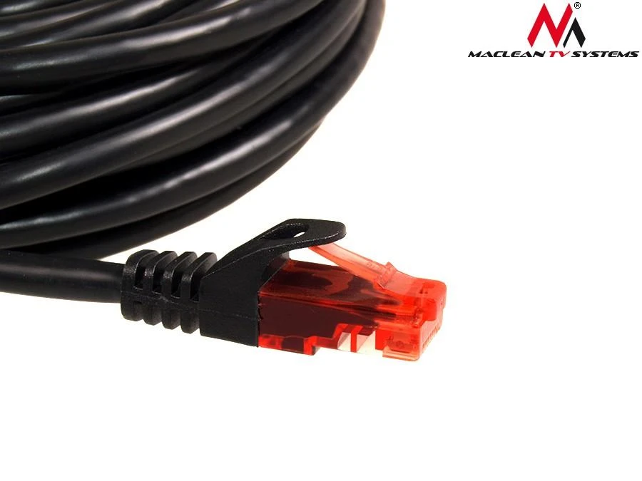 MACLEAN MCTV-742 Maclean MCTV-742 Patchcord UTP cat6 Kabelio kištukas-kištukas 3m juodas