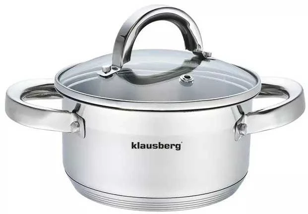 Puodas Plieninis puodas, 14 cm skersmens, 1 l, Klausberg