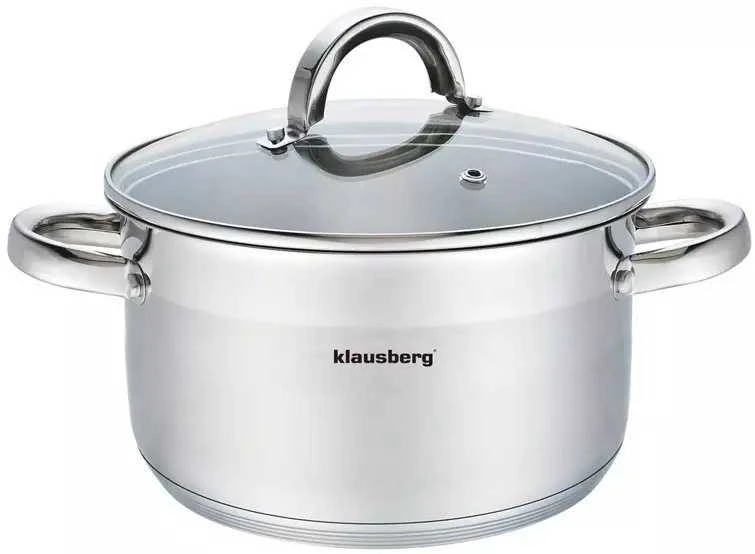 Puodas Plieninis puodas, 20 cm skersmens, 3,5 l, Klausberg