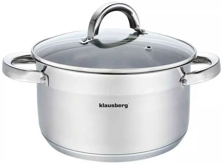 Puodas Plieninis puodas, 22 cm skersmens, 4,6 l, Klausberg