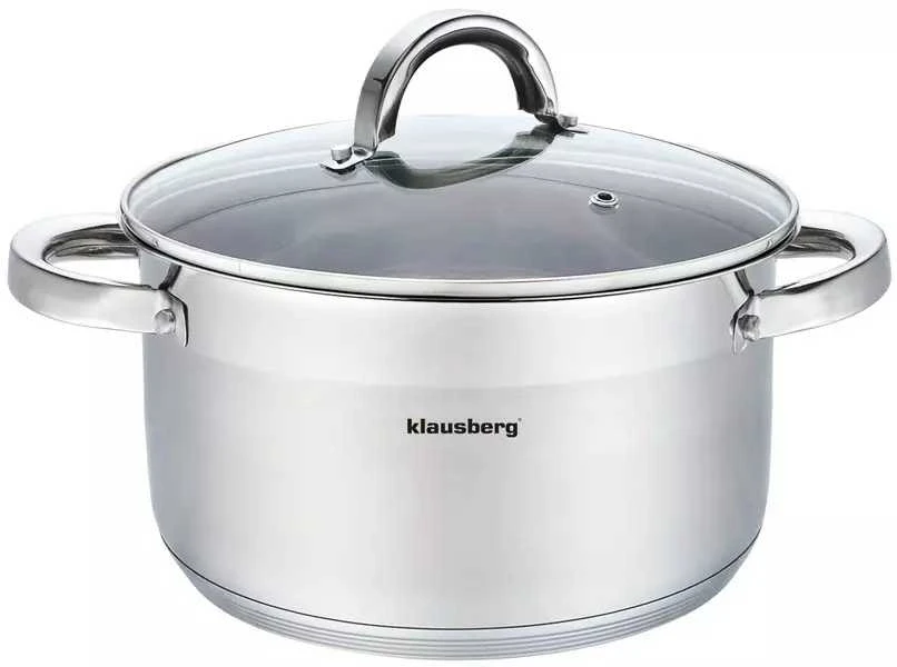 Puodas Plieninis puodas, 24 cm skersmens, 6,0 l, Klausberg