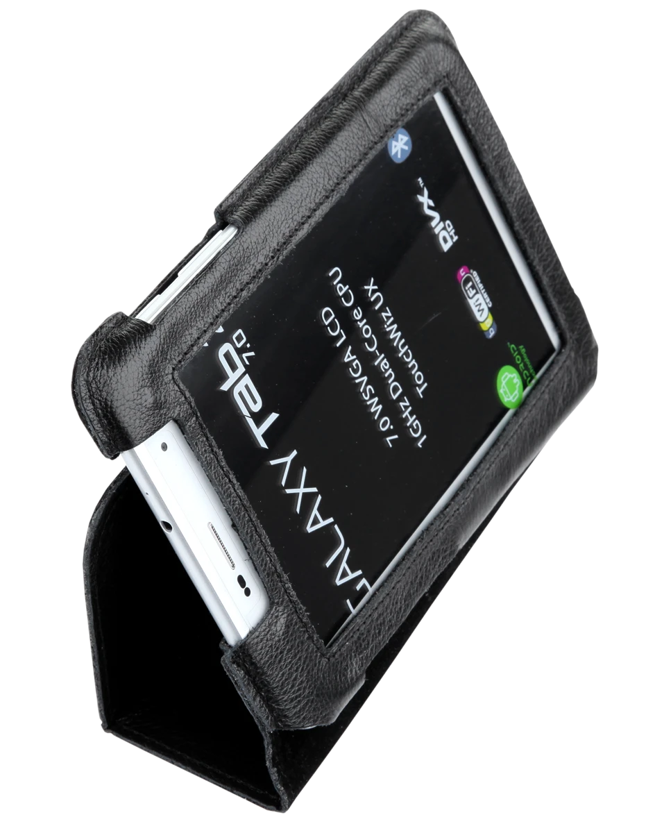 QUER Juodas dėklas, skirtas Samsung Galaxy Tab P3100