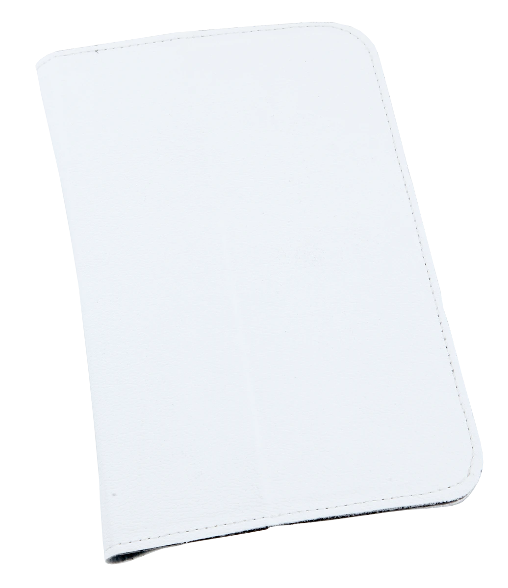 QUER Baltas dėklas, skirtas Samsung Galaxy Tab P3100 (natūrali oda)