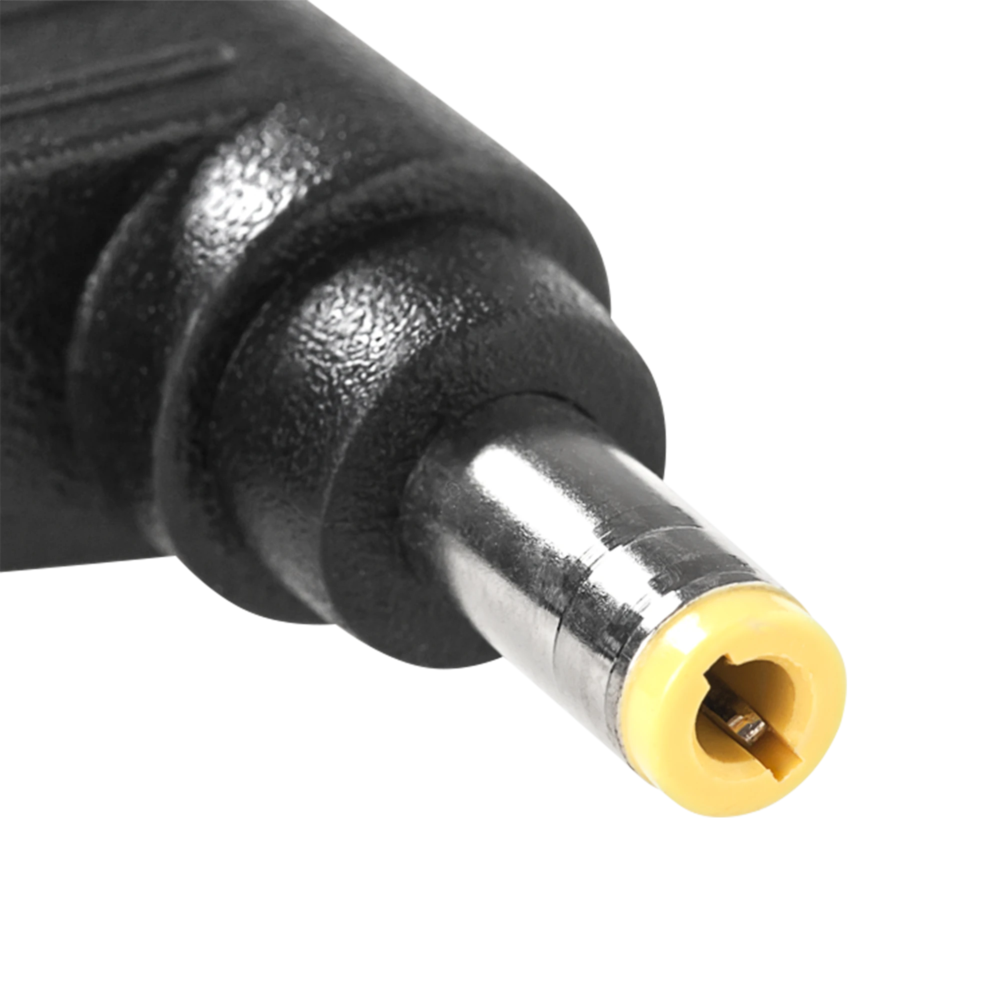 Maitinimo adapterio 5.5x2.5 mm kištukas su geltona detale