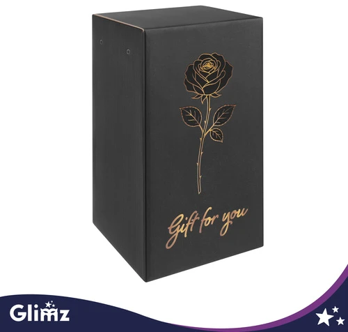 Rožė stikle – šviečianti 22 cm Glimz